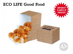 SCATOLE PER CIBO DA ASPORTO PERSONALIZZATE MONOPORZIONE ECO LIFE GOOD FOOD